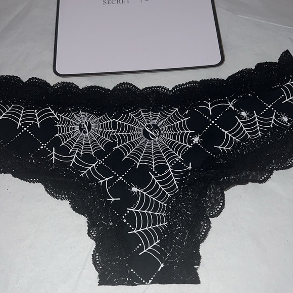 (L) Victoria’s Secret PINK Halloween Spider Cheeky Panty - Picture 5 of 8